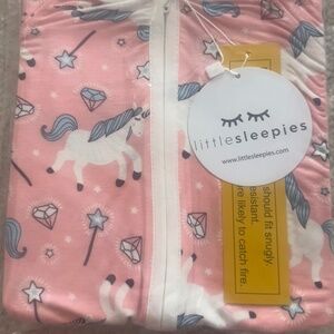NEW Little Sleepies unicorn Bamboo Zip Romper / Sleeper - 18-24 Months